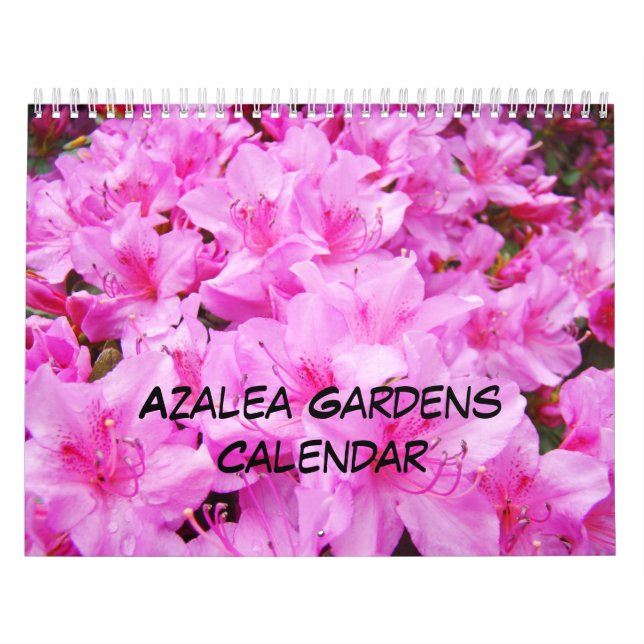 Azaleas Gardens Calendrier Rose Blanc Orange Azale (Protection)