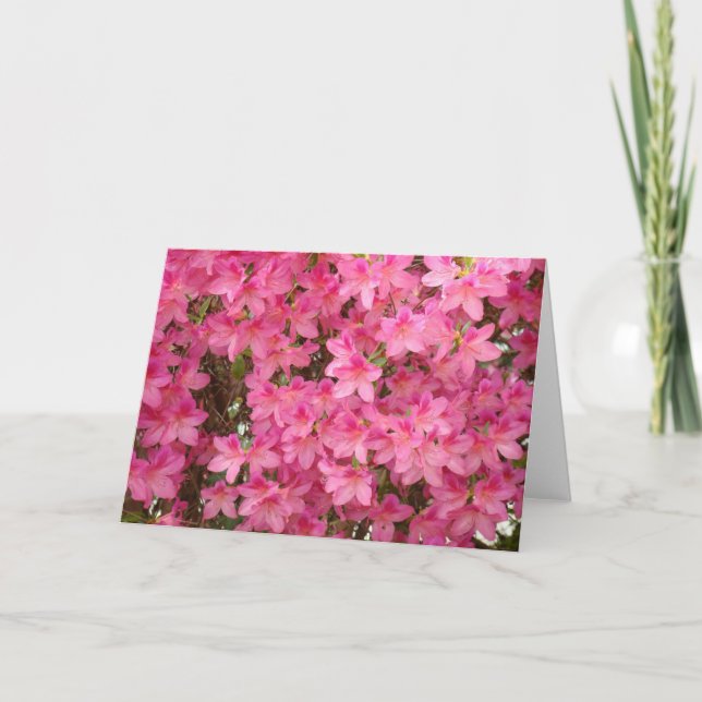 AZALÉES  Fleurs d'azalée CARTES DE VŒUX CARTE NOTE (Devant)