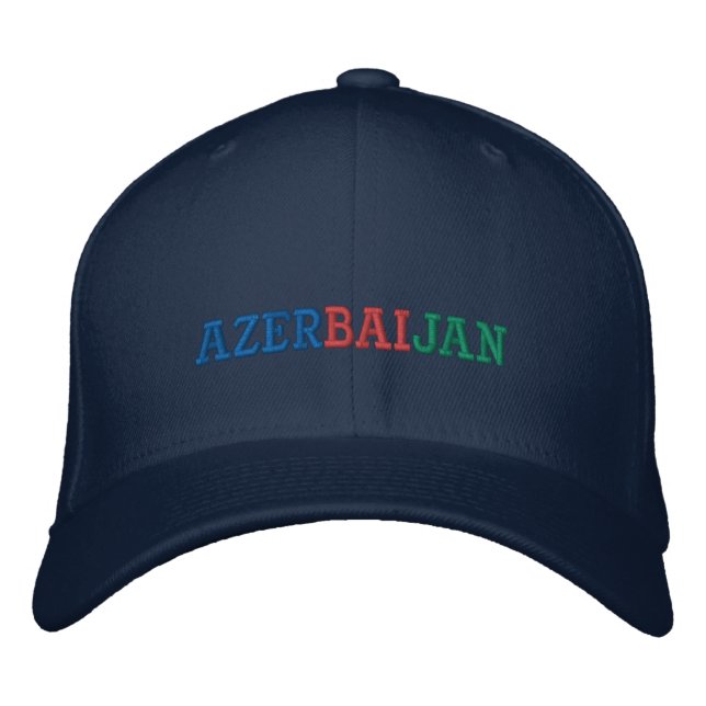Azerbaïdjan Casquette de baseball brodé (Devant)
