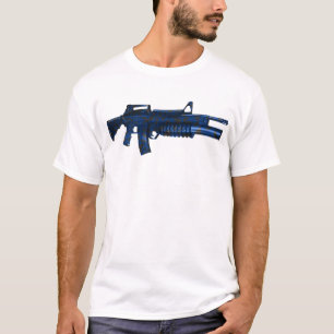 Azmodeus Camo M16 bleu, T-shirt
