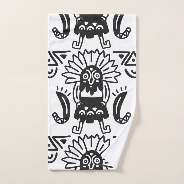 Aztec Art - Motif Lizard (Serviette à main)