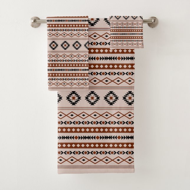 Aztec Black Browns Taupe Motifs Mixtes Rpt Motif (En situation)