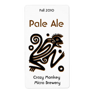 Aztec Monkey Home bière brassée Étiquettes