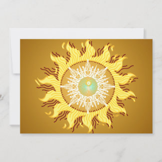 Aztec Sun Summer Beach Party Invitation