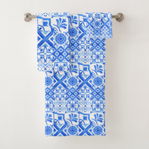 Azulejo bleu et blanc Motif Azul espagnol