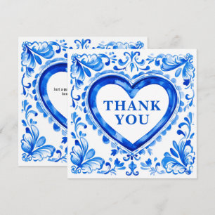 💙Azulejo Carreau Cœur Merci