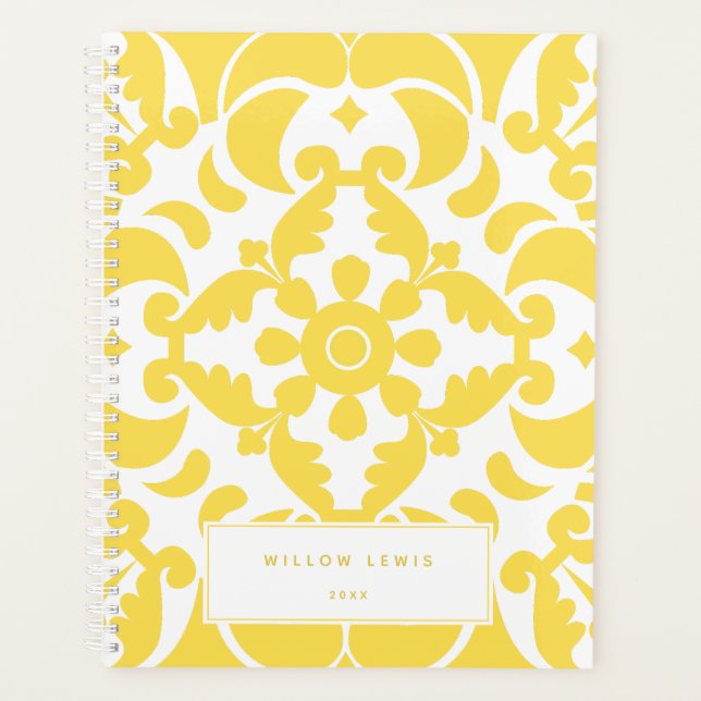 Azulejos jaune portugais espagnol méditerranéen (Devant)