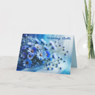 Azure Aster Flowers Collection - Carte Mariage