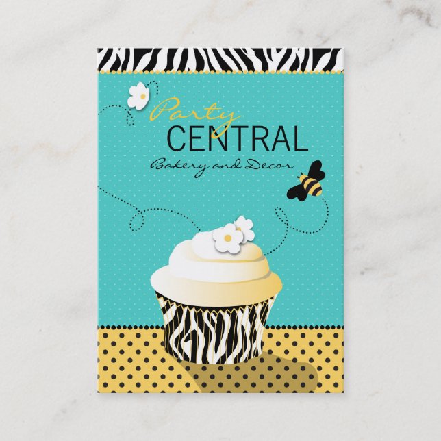 B2 de carte de visite d'abeille d'anniversaire (Devant)