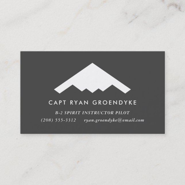 B-2 Spirit Bomber Carte de visite professionnel (Devant)