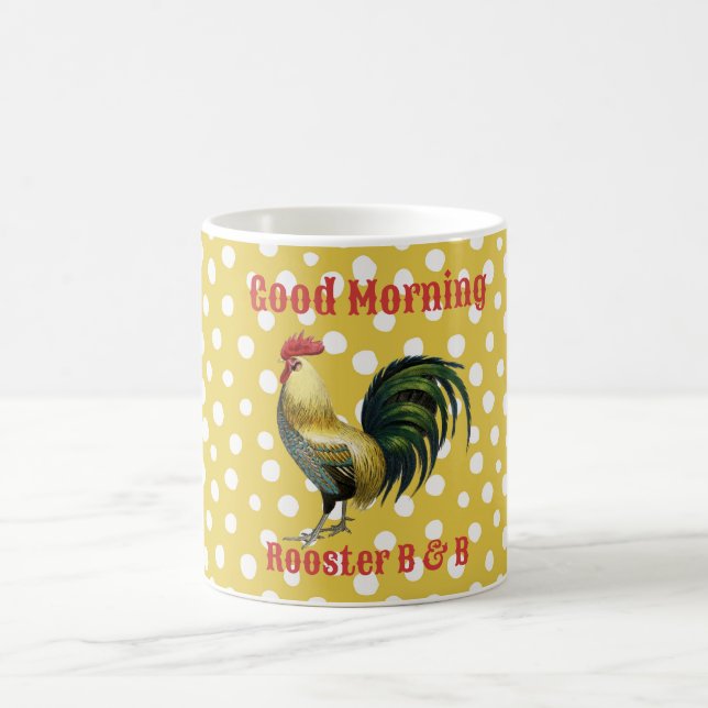 B & B Country Rooster Farmhouse Coffee Mug (Centre)