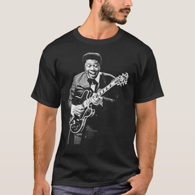 B.B. King Jouer Guitare Premium T-Shirt (Devant)