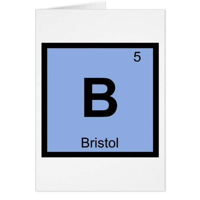 B - Bristol Connecticut Chimie Tableau Périodique (Devant)