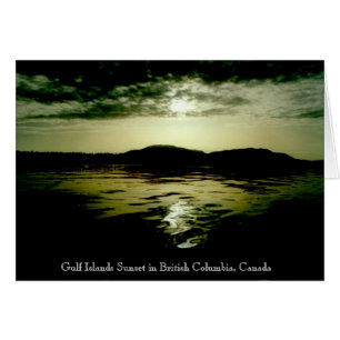 B.C. Coucher du soleil d'îles