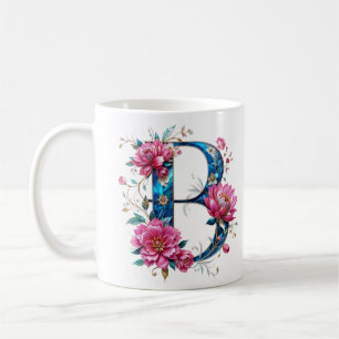 B Café Mug - Design floral pour le don