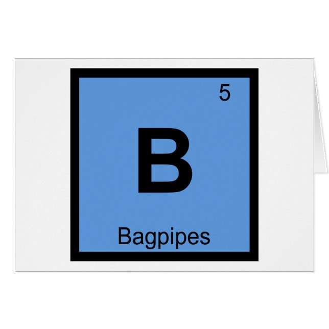 B - Cornemuse Musique Chimie Symbole du tableau pé (Devant horizontal)