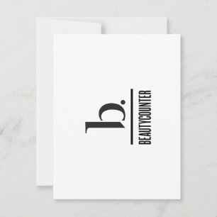b est pour Beautycompteur Carte de remerciements
