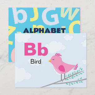 B est pour Bird - Carte Flash Alphabet