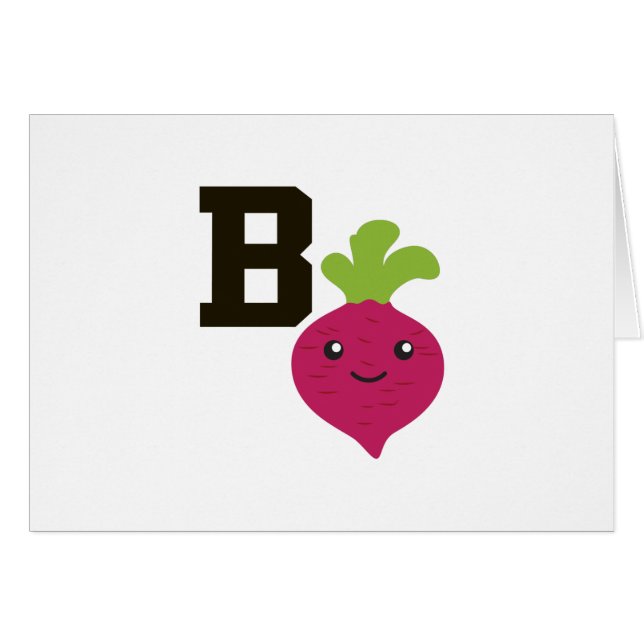 B est pour la betterave (Devant Horizontal)