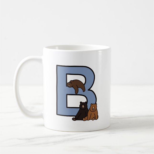 B est pour... tasse personnalisée (Gauche)