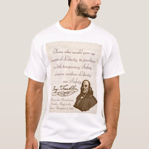B. Franklin : Liberté et sécurité - le T-shirt