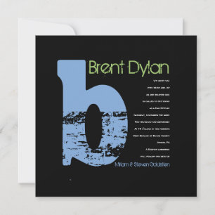 B Invitation du Bat mitzvah de la barre de collect