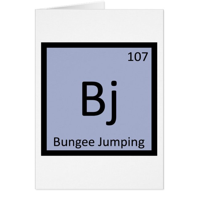 B J - Saut à l'élastique Symbole de chimie (Devant)