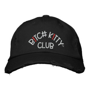 B K ! TTY CLUB Logo Dark Distressed Casquette