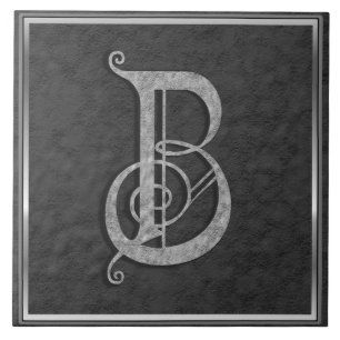 B Monogramme "Pierre grise médiévale" Carreaux en 