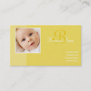 B pour Baby Yellow Cartes de visite