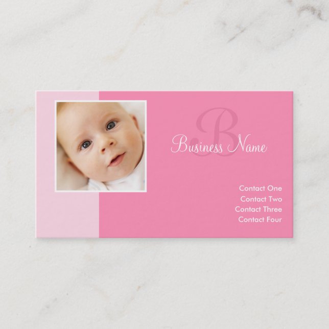 B pour Cartes de visite de bébés (Devant)