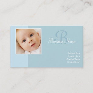 B pour des cartes de visite de bleus layette