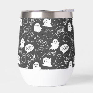 B&W Cute Doodle Halloween Motif