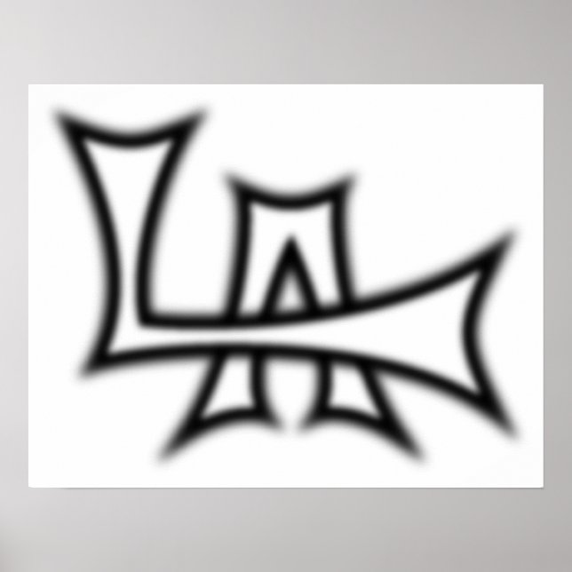 B&W Los Angeles Poster (Devant)