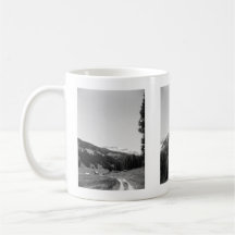 B&W Mountains 11 oz Mug
