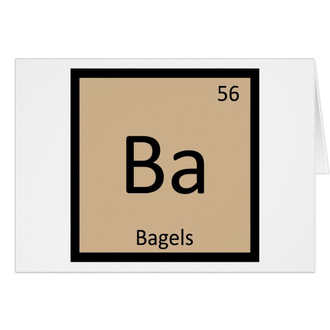 Ba - Bagels Petit Déjeuner Chimie Tableau Périodiq (Devant horizontal)