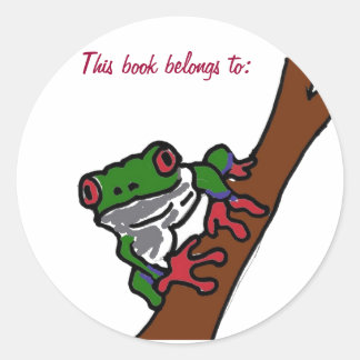 BA- Ce livre appartient à : frog autocollant