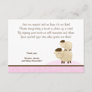 Baa Baa Sheep (couleur rose) Cartes de boîtier RSV