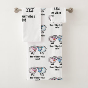 Baa-rilliant - Paire de moutons de dessin animé mi