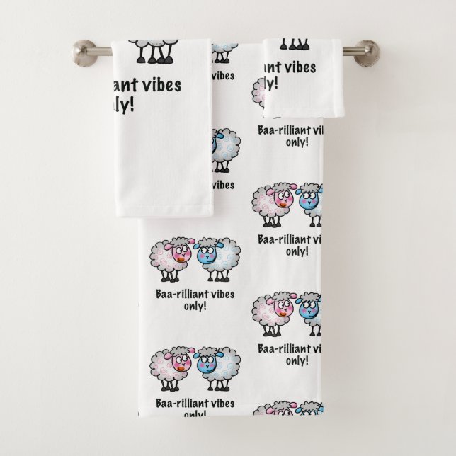 Baa-rilliant - Paire de moutons de dessin animé mi (En situation)