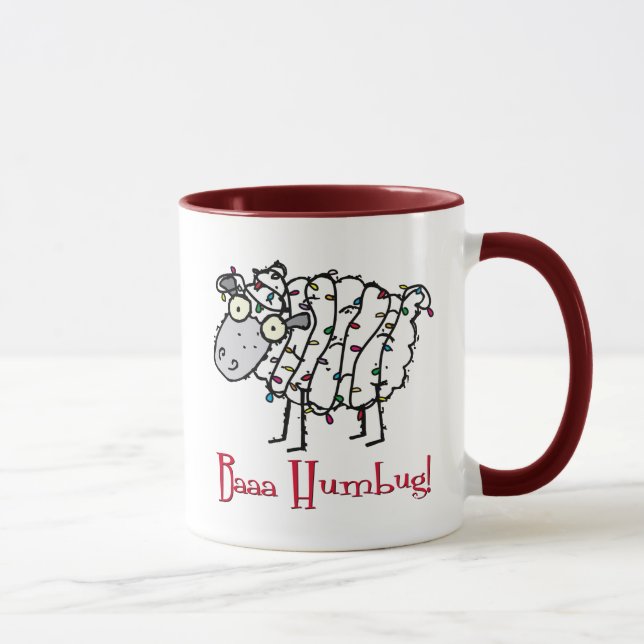 Baaa Humbug Christmas Mug (Droite)