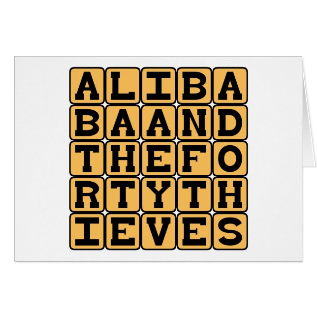 Baba d'ali et les quarante voleurs, histoire de (Devant horizontal)