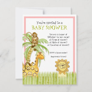 Babies de la Jungle, Invitation Baby shower de fil