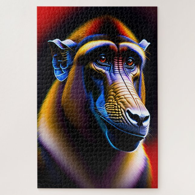 Baboon 1014 pièce Jigsaw Puzzle (Vertical)