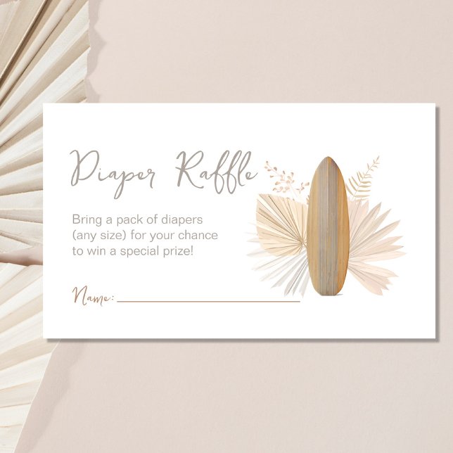 Baby à bord Baby shower Déchets Carte Raffle (Créateur téléchargé)
