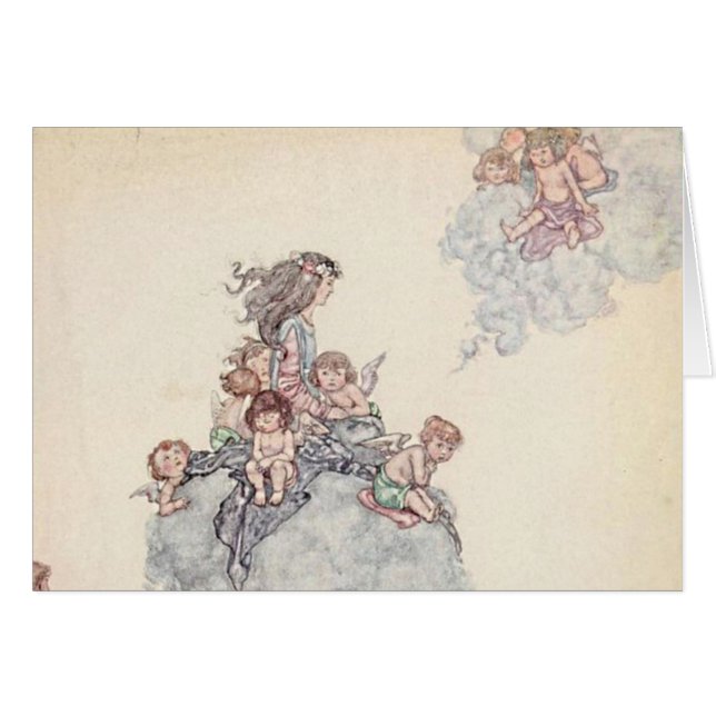 Baby and Angel on Cloud Andersen’s Fairy Tales (Devant Horizontal)
