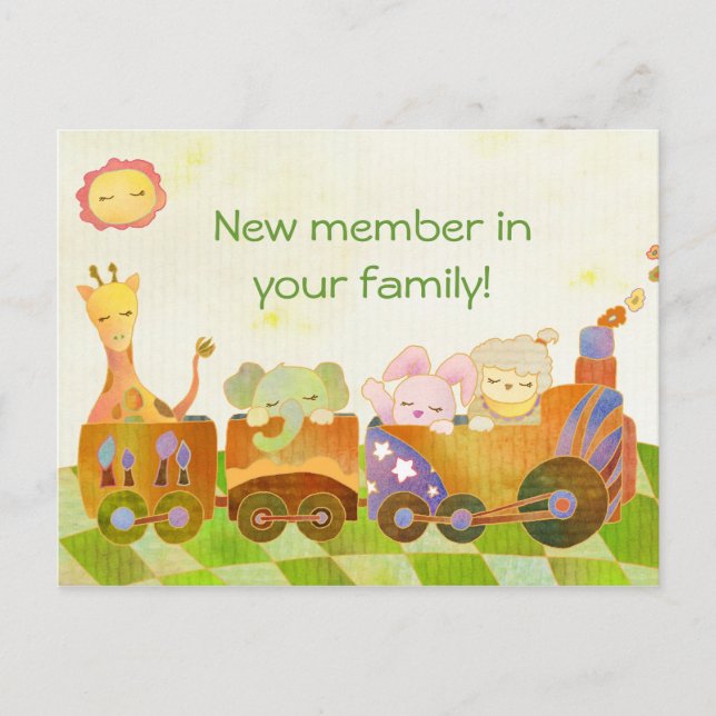 Baby Animals sur Choo Choo Train : Nouvelle carte  (Devant)