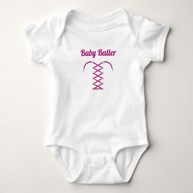 Baby Baller Tshirt rose (Devant)