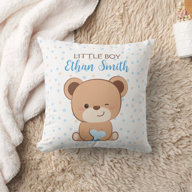 Baby Bear Baby Lrow Oreiller pour Baby Boy (Couverture)