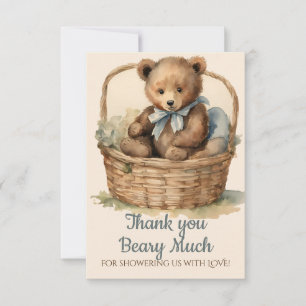 Baby Bear Cub Garçons Baby shower Merci